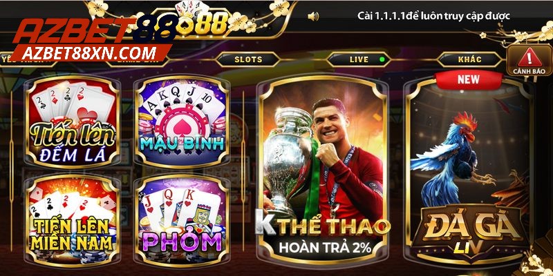 Danh mục sản phẩm giải trí hấp dẫn nhất tại cổng game